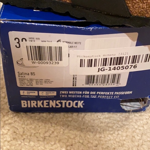 New Birkenstock Salina Black Sandals Size 38 SOLD - Picture 3 of 9